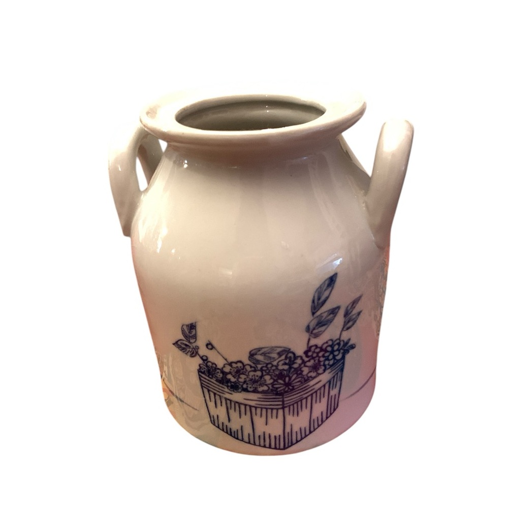 Stone vessel blue and white